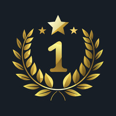 golden laurel wreath