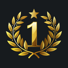 golden laurel wreath