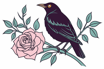 vector illustration of a bird
