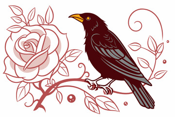 vector illustration of a bird