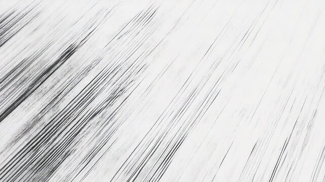 Minimalist dynamic black parallel lines abstract on white surface background animation