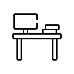 Desk  Icon vector stock illustration