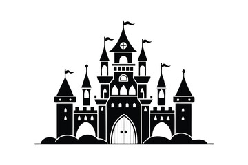 vector illustration of a castle