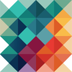 Minimalist Squares in Various Shades for Color Palette 