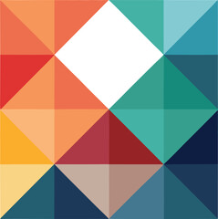 Minimalist Squares in Various Shades for Color Palette 