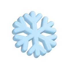 snowflake symbol 3d rendering