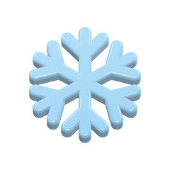 snowflake symbol 3d rendering
