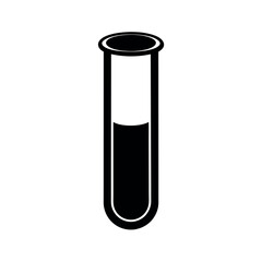 Lab Test Tube Outline Vector