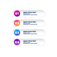 set of vector infographics design template for your information modern design with headers