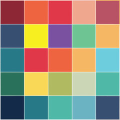 Minimalist Squares in Various Shades for Color Palette 