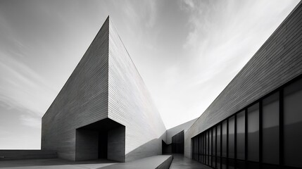 Monochromatic minimalism, architectural grandeur in geometrical harmony