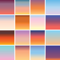 sunrise sunset skies gradient effect backgrounds