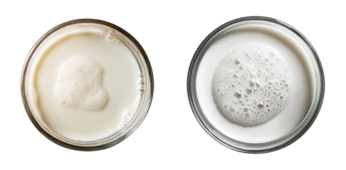 Creamy milk textures for culinary art and design purposes