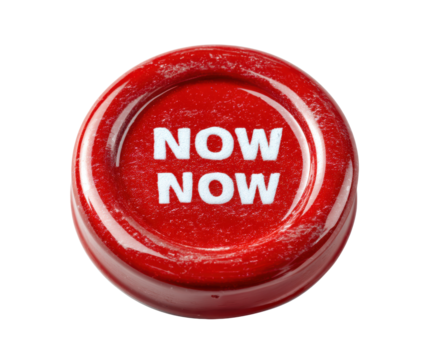 Red button with the word now to encourage immediate action - Powered by Adobe