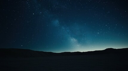 Starry night desert vista