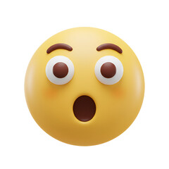 Fototapeta premium Open Circle Mouth With Wide Eyes.