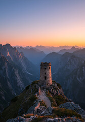 castle in the mountains