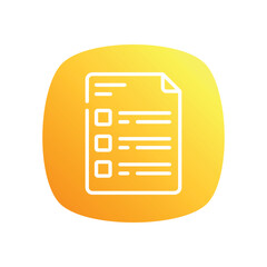 Exam  Icon vector stock illustration