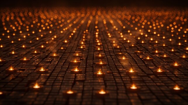 Close-up view of a grid pattern layered with glowing hexadecimal code, illustrating the concept of secure digital technology with space on the right for creative use