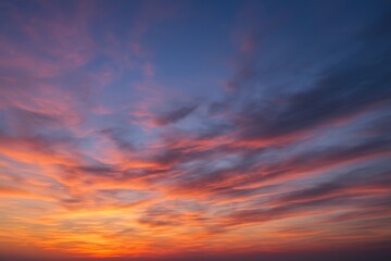 Fototapeta premium Vibrant sunset sky colors