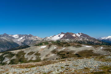 glaciers and mountains