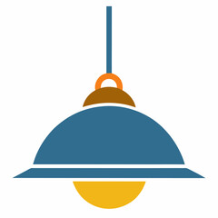 stylish electric pendant light vector icon on white background