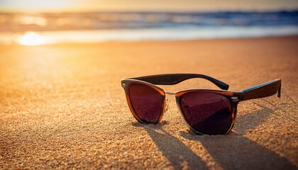 sunglasses on the sand