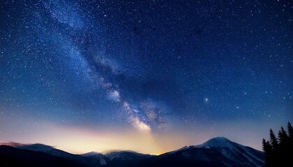 nightly sky with stars