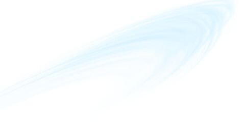 Naklejka premium Air flow Isolated PNG and vector isolated. Effect of winter air and wind stream waves effect in blue color.