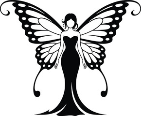 Woman silhouette, beautiful woman, graceful floral face tshirt design vector in white background.