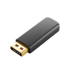 USB-C to DisplayPort Adapter Gold Connector Black Housing