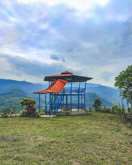 Watch tower at hilly viewpoint in Cooch Behar, West Bengal, India in June 2025....