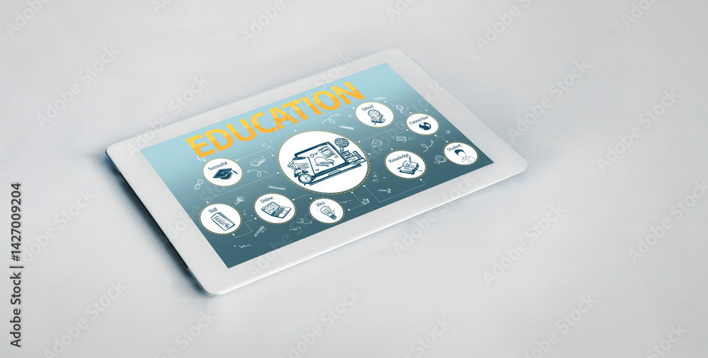Aufkleber e-learning website with sofware for student to study online on the internet network snugly