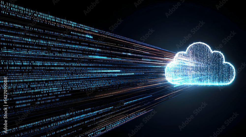 Poster abstract cloud computing technology design