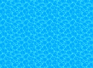 Seamless blue pool water. Vector illustration