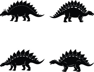 Ankylosaurus Silhouette vector