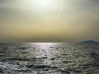 sunset over the sea