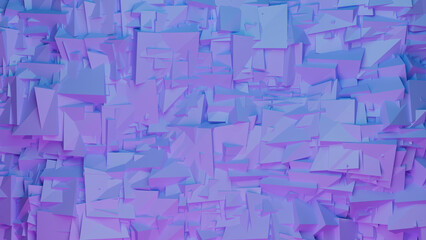 Abstract Low Poly Ice Background Graphic Design 3D illustration