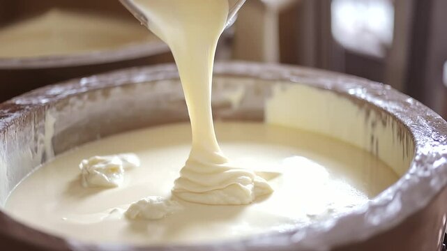 Gouda cheese making from raw milk. AI.,"Gouda cheese, cheese making, raw milk, dairy production, artisanal cheese