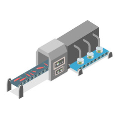 Obraz premium 3D Isometric Flat Vector Set of Fish Production , Fishing Industry. Item 4