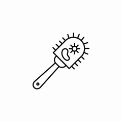 cleaning brush icon sign vector