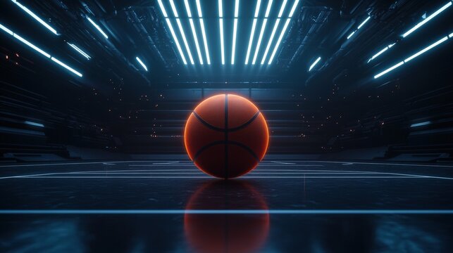 Antigravity basketball game sci-fi universe gigapixel court futuristic arena dynamic view epic sports experience