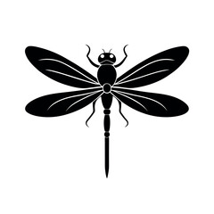 Dragonfly Black Vector