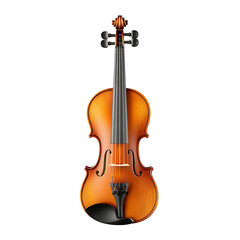 Elegant Wooden Violin with Rich Brown Color and Classic Design for Musical Aesthetics