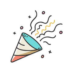 confetti icon, confetti vector illustration-simple illustration of confetti, perfect for confetti logos and icons