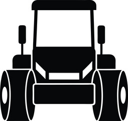 road roller isolated on white