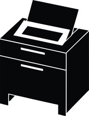 printer icon vector illustration