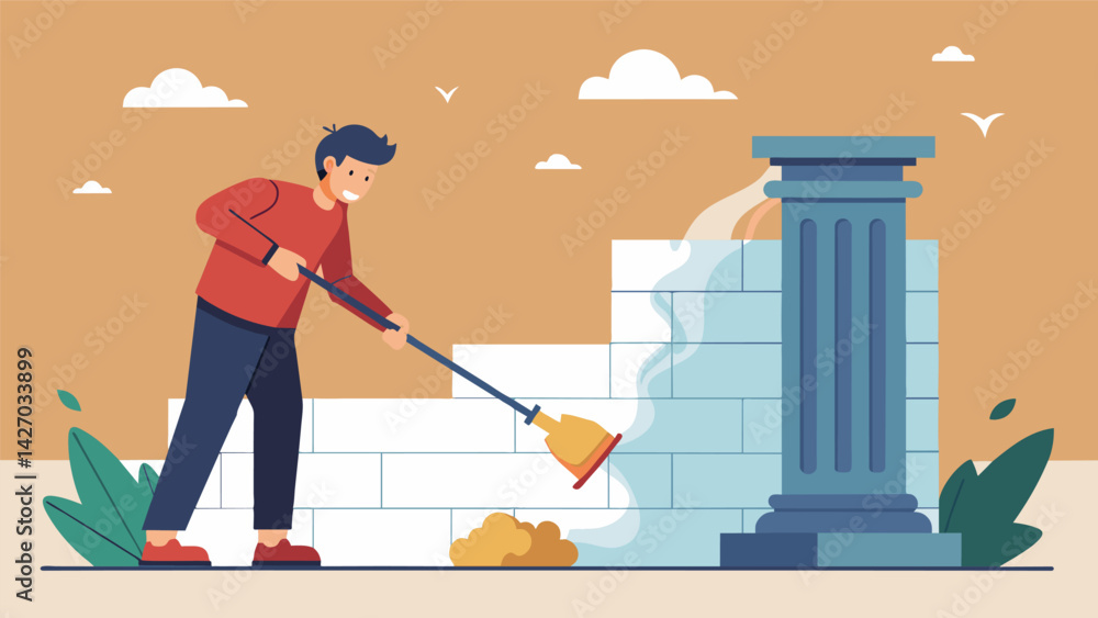 Aufkleber spets using specialized tools to gently remove decades of grime and pollution from a oncebeautiful s