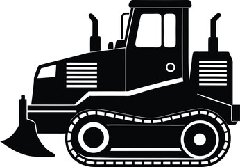 tractor isolated on white