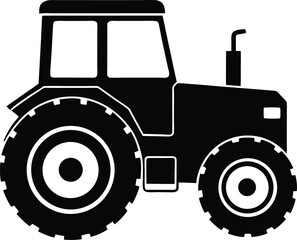 tractor isolated on white background